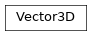 Inheritance diagram of Vector3D